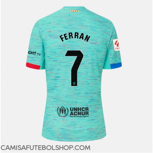 Camisa de time de futebol Barcelona Ferran Torres #7 Replicas 3º Equipamento Feminina 2023-24 Manga Curta